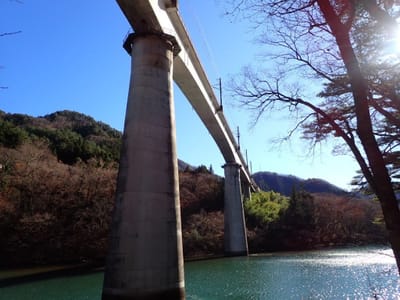 野岩鉄道の陸橋