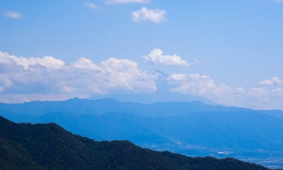 山梨・羅漢寺山から富士山