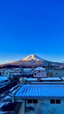 ある朝の富士山