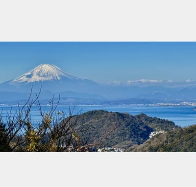 横須賀からの　富士山