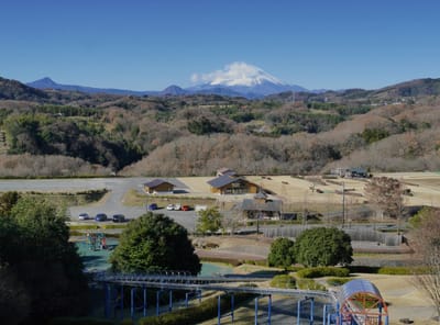 "中井中央公園とその周辺"から見る富士山