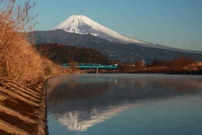 清水町の逆さ富士