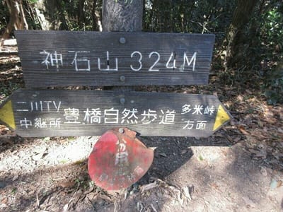 先月は雨で、峠で下りてしまったので、神石山へ