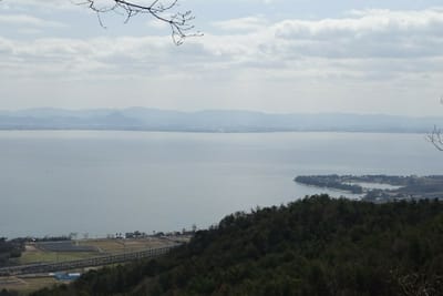 琵琶湖の俯瞰