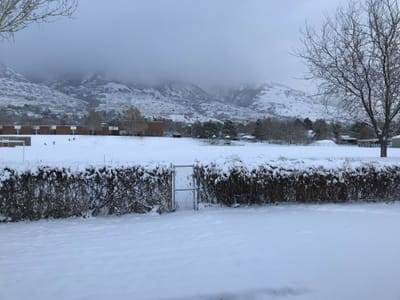 ユタの雪景色