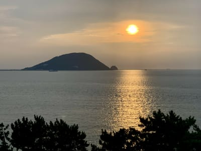 志賀島の夕日