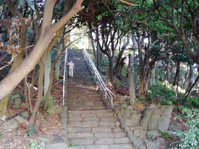 「いきなり石段」雄島　(福井の絶景めぐりツアー１日目)　　2023年８月22日