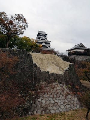 地震の被害・・・熊本城天守閣復元     熊本ツアー３日目最終日     2021年11月６日