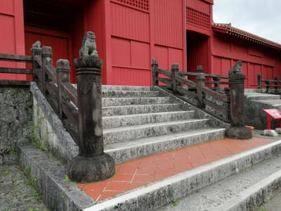 「奉神門」首里城の現状 ５枚ー４     (琉球国王からの招待状ツアー２日目)    2022年12月11日
