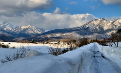 雪景色の蒜山高原