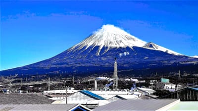 　　　🚄　　 新幹線から見る富士山　　🗻