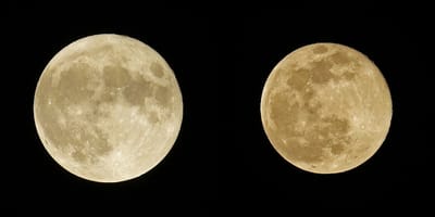 月の大きさ比較