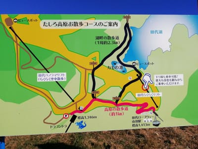 3　お散歩コース案内　　田代高原 (奥越後奥信州紅葉ツアー２日目)   2022年10月28日
