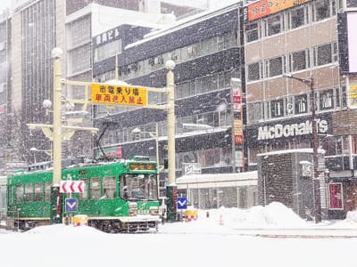 札幌雪まつり準備中