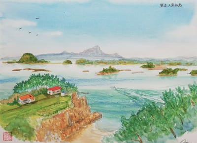 水彩画その３９７：熊本・天草・松島