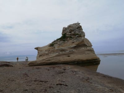 くぐり岩の向かいにある岩    滝瀬海岸 (北海道道南ツアー２日目)  2022年5月23日