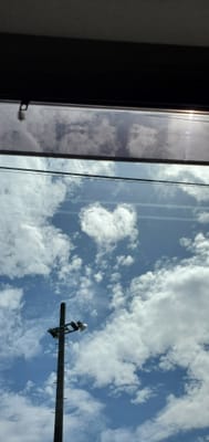 昨日のハート雲