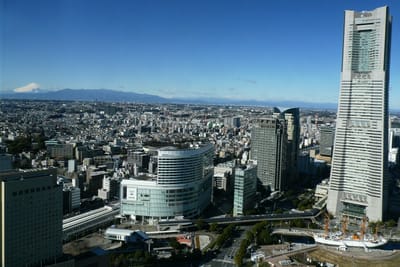 🗻「ザ・タワー横浜北沖」46階 展望台から見る富士山 !