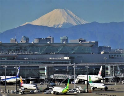 ✈羽田空港の富士山ビューポイント🗻関東の富士見百景