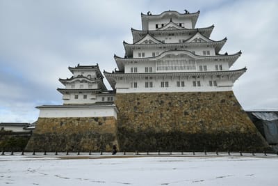 雪の姫路城