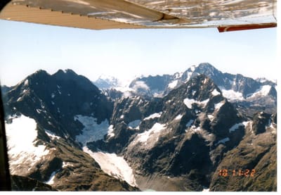 98年　ニュージーランドをセスナ機で