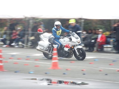 福岡県警察の白バイ安全運転競技大会～バランス走行
