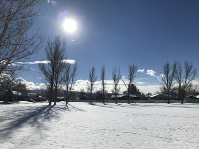 ユタの雪景色