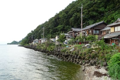 沖島の漁村