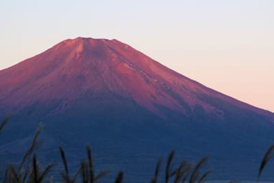 赤富士と雲海