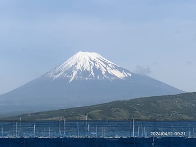 富士市中里からの富士山　4月11日