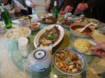 中国江南の旅、同里料理の夕食