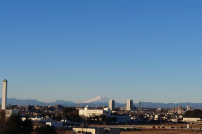 我が家のテラスから毎日眺める富士山🗻