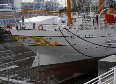 ☆帆船日本丸、改修完了へ　２１日に第１号ドック注水式
