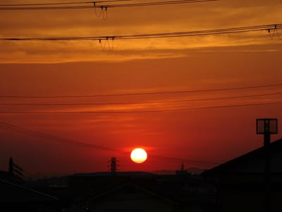 今日の夕陽　神戸市垂水区