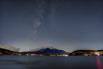 今年最後の富士山と天の川コラボ