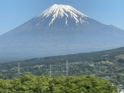 新緑に映える富士山
