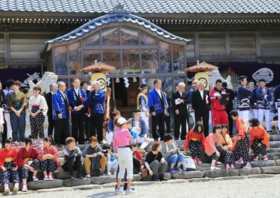 福井県三国町雄島祭り　記念写真