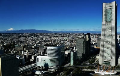 "ザ・タワー横浜北仲"の、展望台から見る 霊峰 "富士山"🗻