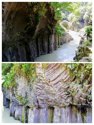 真名井の滝の周辺  高千穂峡遊歩道  (南九州花と絶景について６つの名所巡りツアー２日目)    2023年６月３日