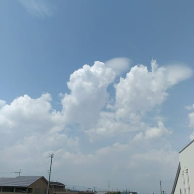 本日の雲(2022/08/15　12:48)