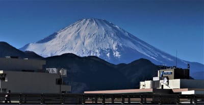 　🔵 足柄上郡 "松田町" から見る　🗻　富士山