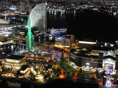 ❤️「ザ・タワー横浜北沖」46階 展望台から見る夜景 ！