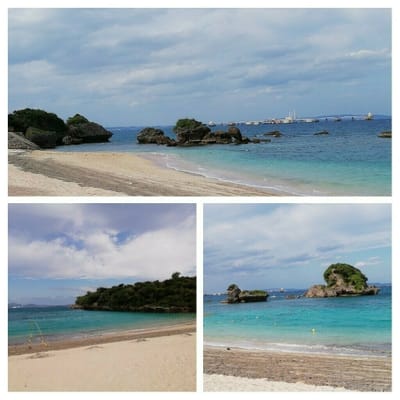 「伊計島ビーチ」　　　陸続きの島「伊計島と宮城島巡り」 沖縄ツアー３日目   2021年12月４日
