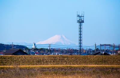 茨城から見た富士