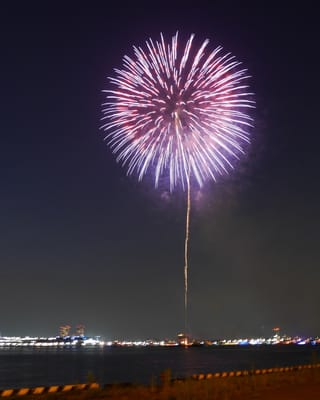 ☆3000発の大輪の花火が公園海上を彩る!!!