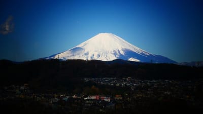 大磯城山公園から見た富士山