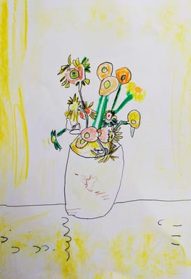 ７歳孫娘の色鉛筆画