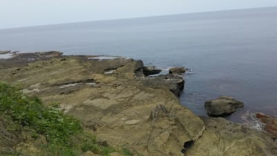広がる日本海　　　かもめ島② 海岸線  (幻想的な渡島半島巡りツアー２日目)  2022年5月23日