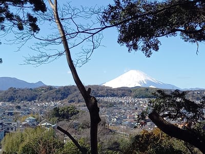 🗻　県立大磯城山公園：富士山の眺めが、最高 !!　🗻