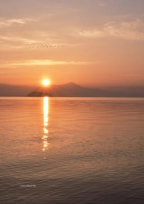 鳰の海‐朝景色